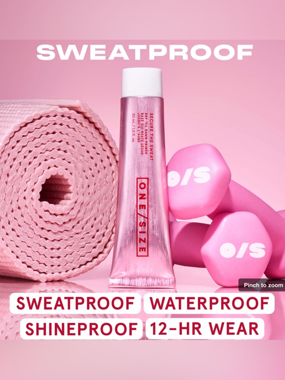 NIB....O/S Secure the Sweat mattifying primer by One Size.